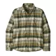 Patagonia Mens LS Lightweight Fjord Flannel Shirt Old Growth Green - Paidat - 198077253327 - 1