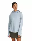 Simms Womens SolarFlex Cooling Hoody Steel Blue - Hupparit - 694264639337 - 3