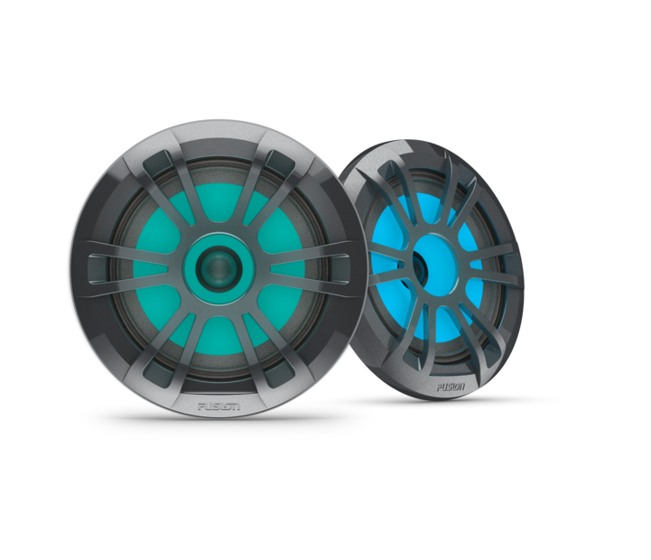 Fusion EL Sport series Marine RGB LED Speakers Gray EL sport marine LED