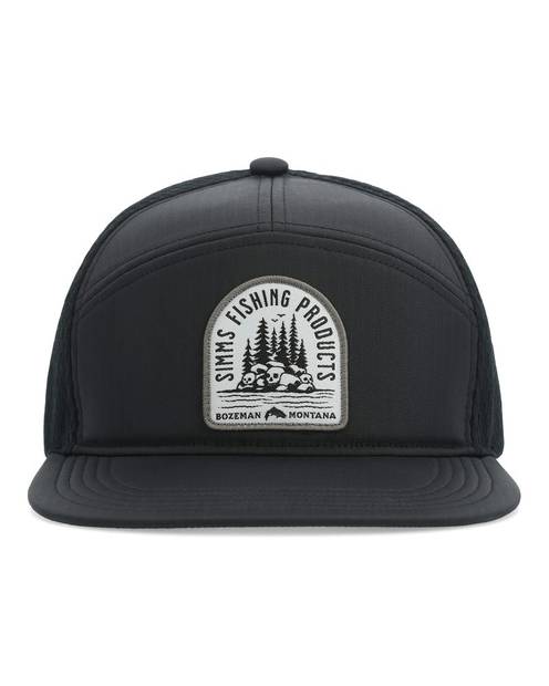 Simms 7-Panel Tech Trucker Black - Lippikset, pipot, päähineet - 694264598757 - 1