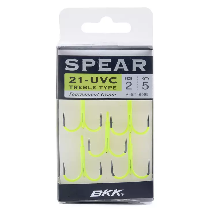 BKK Spear-21 UVC Treble Fl. Chartreuse - Uistinkoukut - 6941780919387 - 1