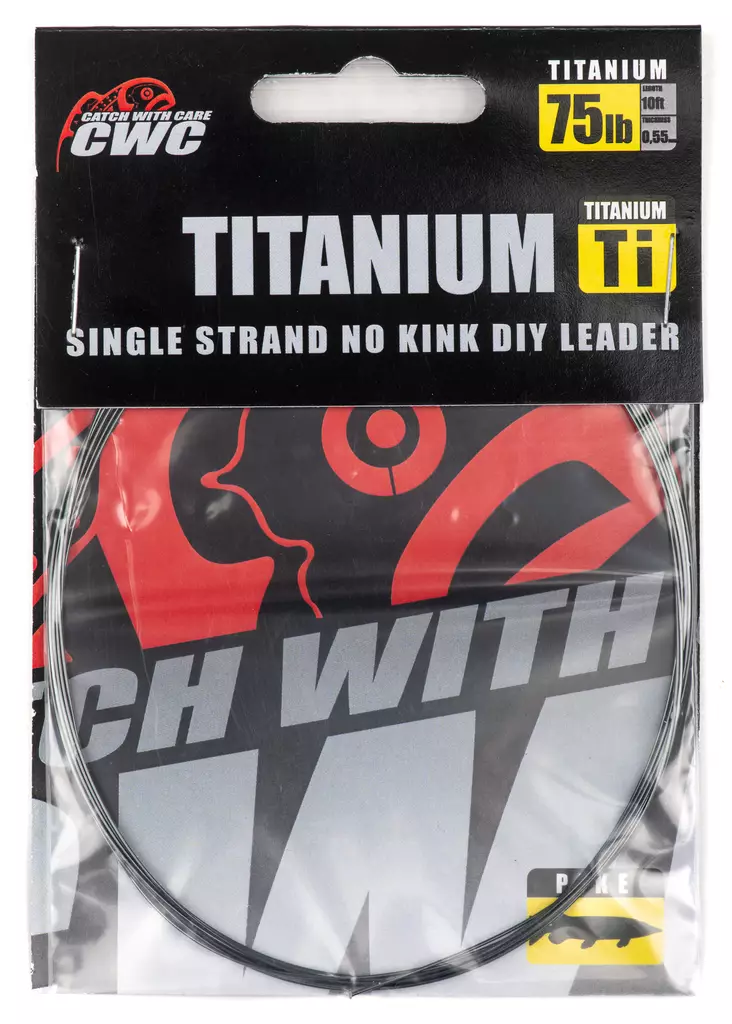 CWC Titanium Single Strand No Kink DIY Leader - Perukemateriaalit (rullatavaraa) - 7340029426157 - 1
