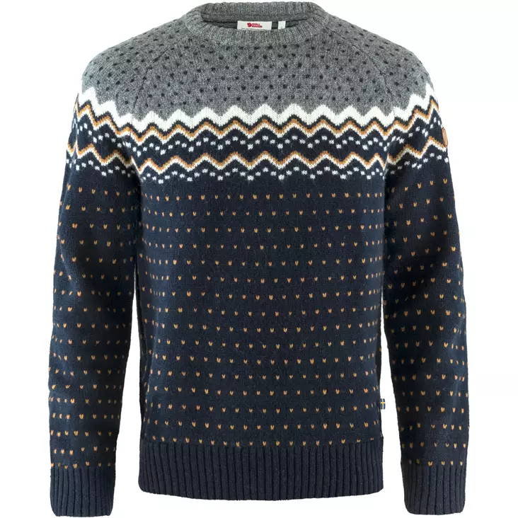 Fjällräven Övik Knit Sweater M Dark Navy - Paidat - 7323450649937 - 1