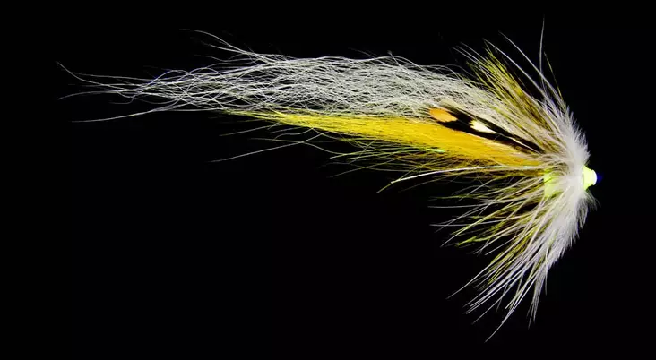 Frödin Flies BTT Nobody Yellow White Wing -putkiperho - Putkiperhot - 7340154605397 - 1