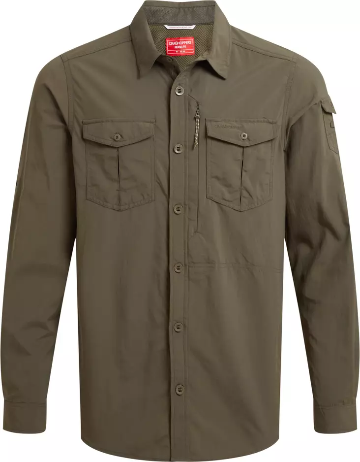 Craghoppers Ms NosiLife Adventure Long Sleeve Shirt III Woodland Green - Paidat - 5063260001267 - 1