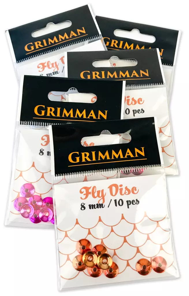 Grimman Fly Disc 8mm 10pcs - Coneheadit ja muut päät - 11808027 - 1