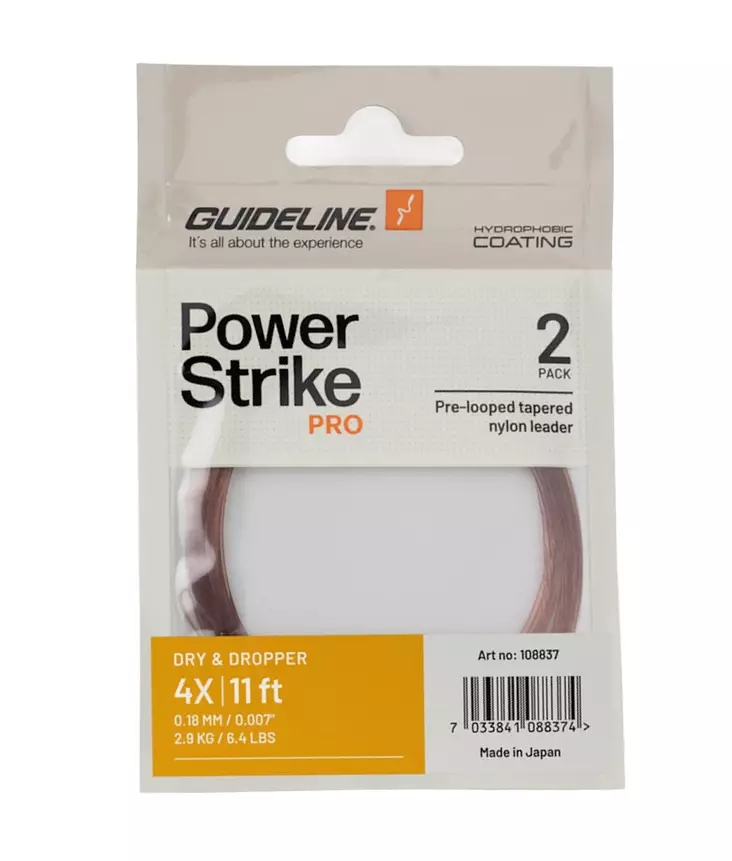 Guideline Power Strike PRO Dry & Dropper 11ft - Nylonkartioperukkeet - 7033841088367 - 1