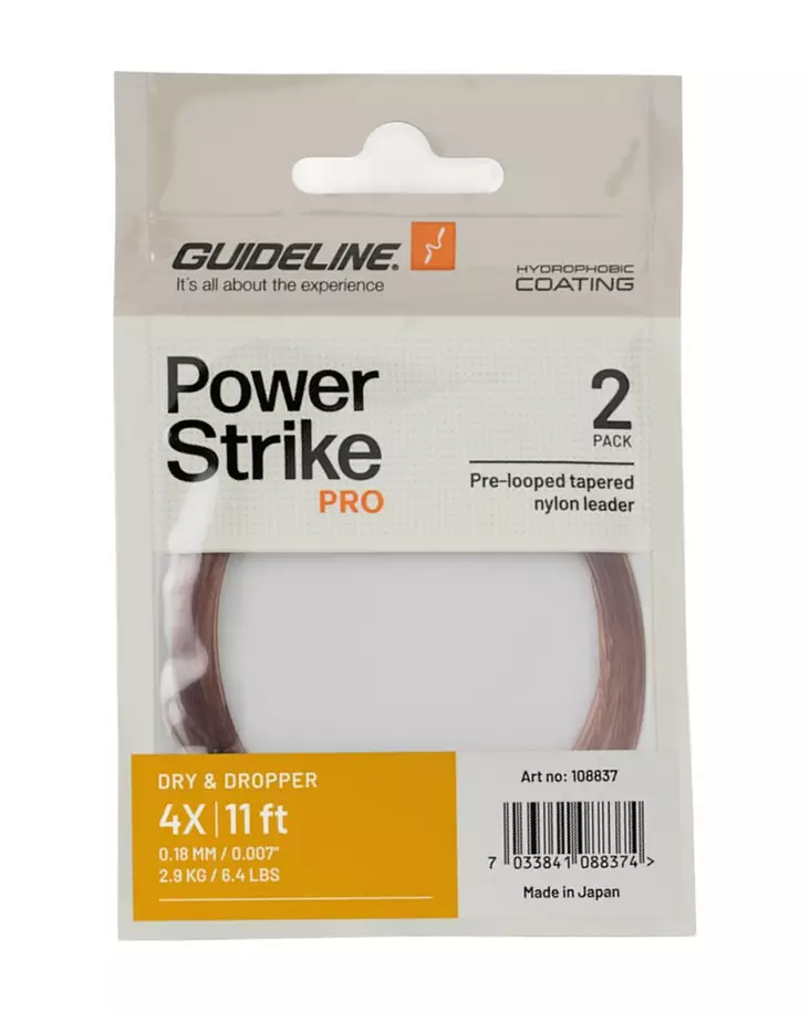 Guideline PS PRO Dry & Dropper 11' 3X - Nylonkartioperukkeet - 7033841088367 - 1