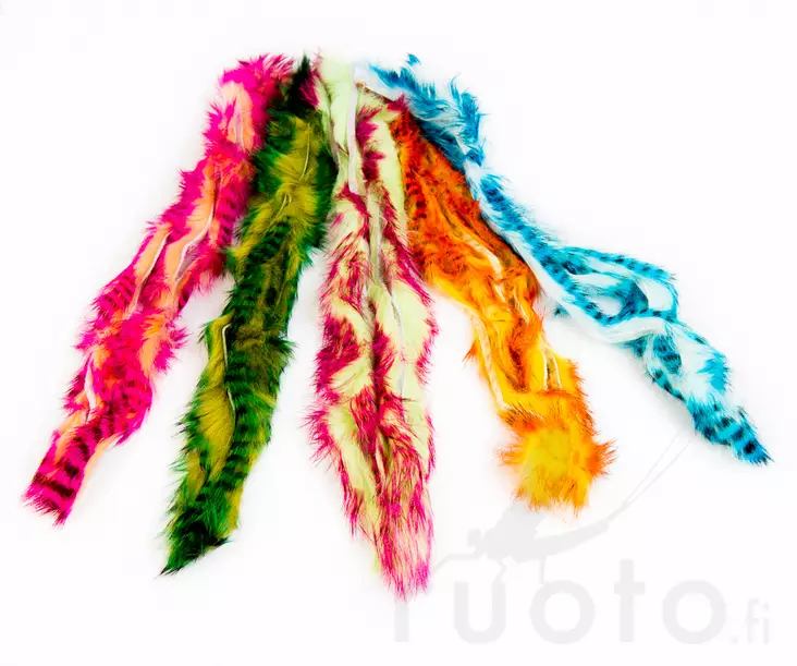 Hareline Tiger Barred Rabbit Strips - Zonkerit - 40500300007 - 1
