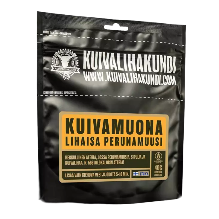 Kuivalihakundi Kuivamuona Lihaisa Perunamuusi 135g - Retkiruuat - 6430063302997 - 1