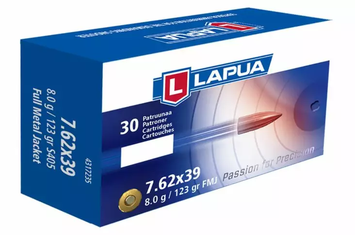 Lapua FMJ 7,62x39 8,0g 30pcs - Muut kiväärikaliiperit - 6418267101837 - 1