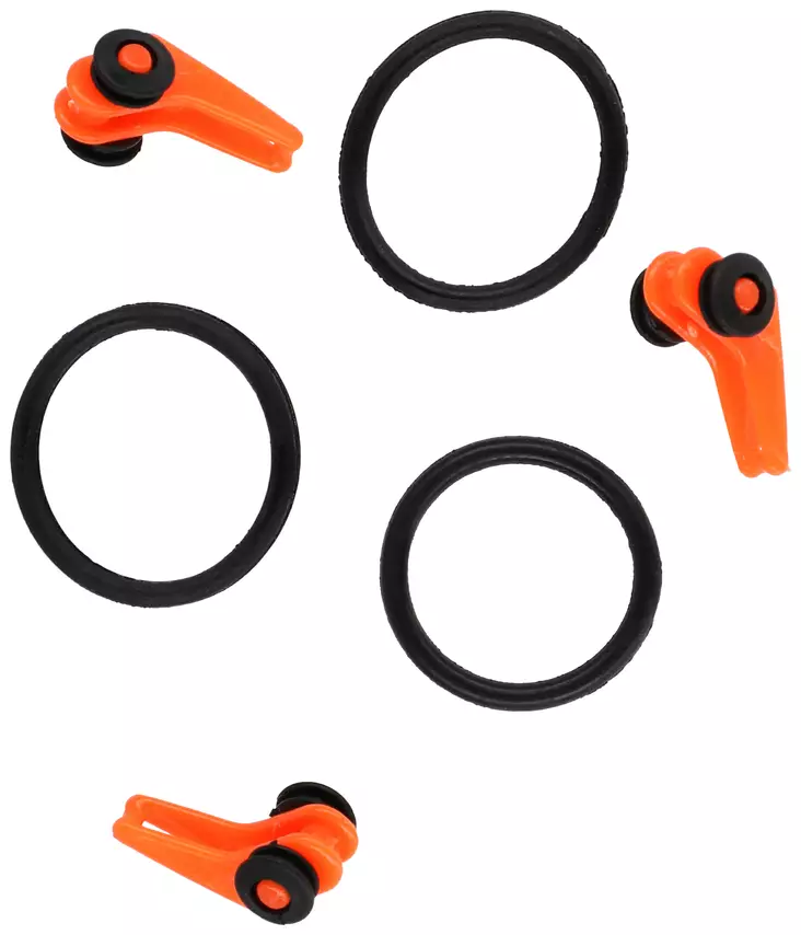 Mikado Lure Clip Orange 3kpl - Muut työkalut ja tarvikkeet - 5900637587507 - 1