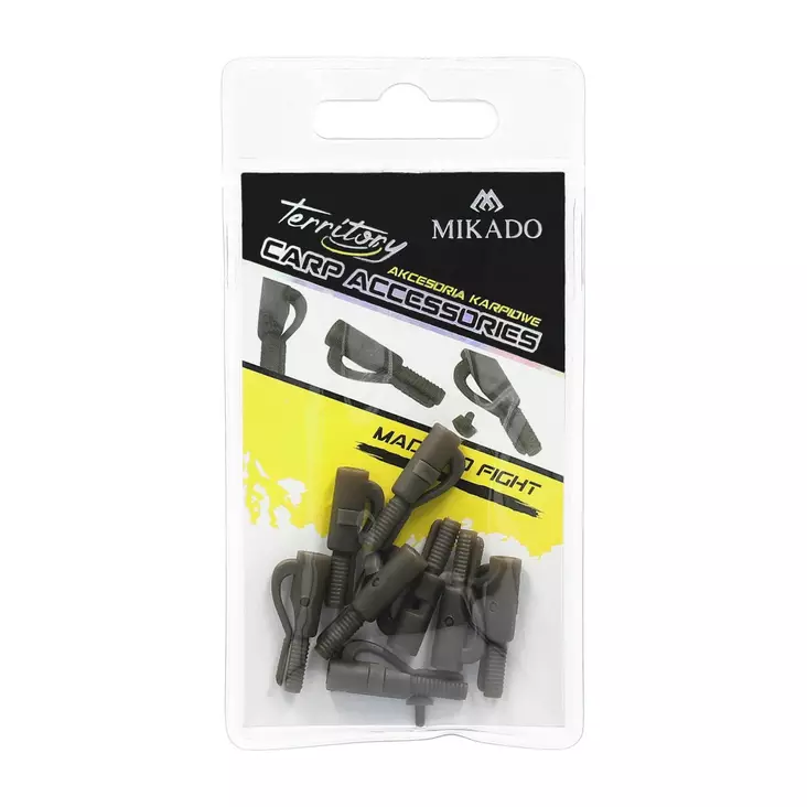 Mikado Safety Lead Clip with Pin Dark Green - Lead Clip -järjestelmät - 5900637680697 - 1