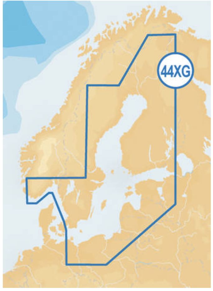 Navionics+ Gold 44XG - Koko Suomi pienellä kortilla vanhoihin laitteisiin - Karttakortit - 8054242902747 - 1