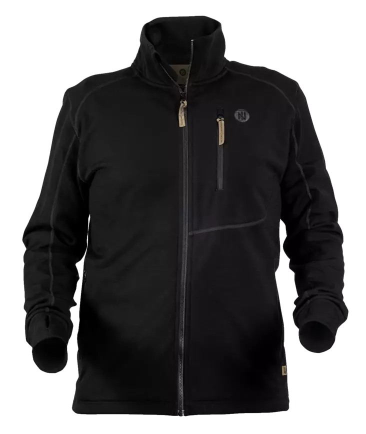 Nordhunt Talbot Wool Cardigan Black - Metsästäjän paidat - 5740032601527 - 1