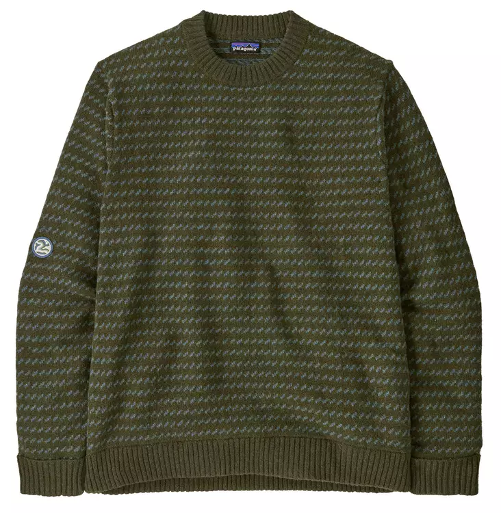 Patagonia Mens Recycled Wool-Blend Sweater Pine Needle Green - Paidat - 196924490727 - 1