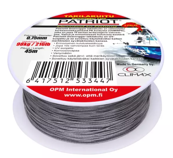 Patriot Downrigger Line 45m - Takilat - 6417512533447 - 1
