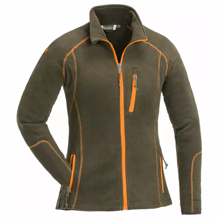 Pinewood Micco Fleece Jkt W Dark Olive Green - Metsästäjän paidat - 7331090288577 - 1
