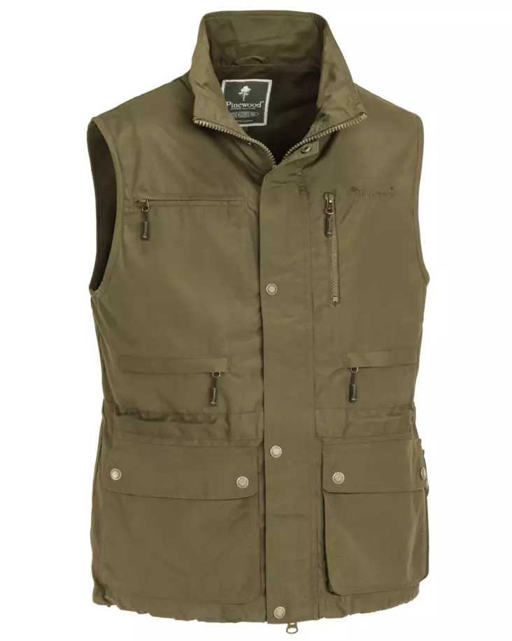 Pinewood New Tiveden Vest Olive - Metsästys- ja hirviliivit - 7331090073487 - 2