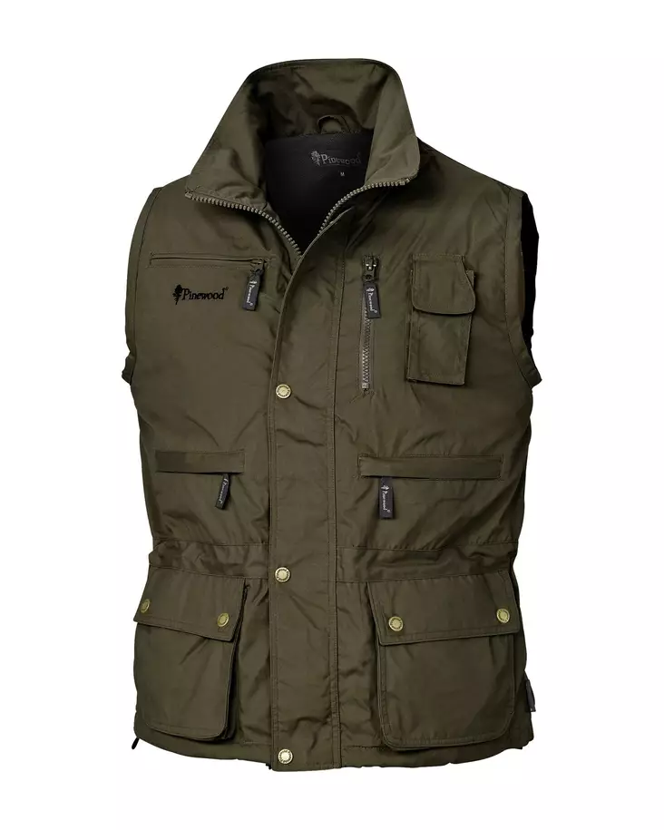 Pinewood New Tiveden Vest Olive #S - Metsästys- ja hirviliivit - 7331090073487 - 1