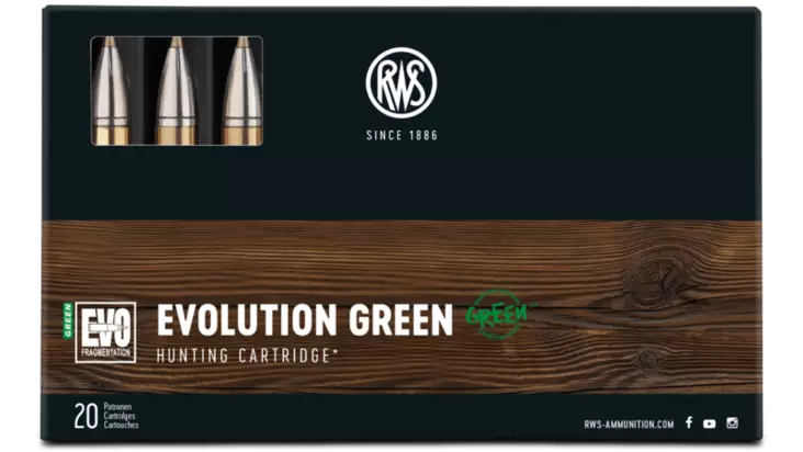 RWS Evo Green 9,3x62 11,9g 20pcs - Patruunat 9,3 x 62 - 4000294183287 - 1