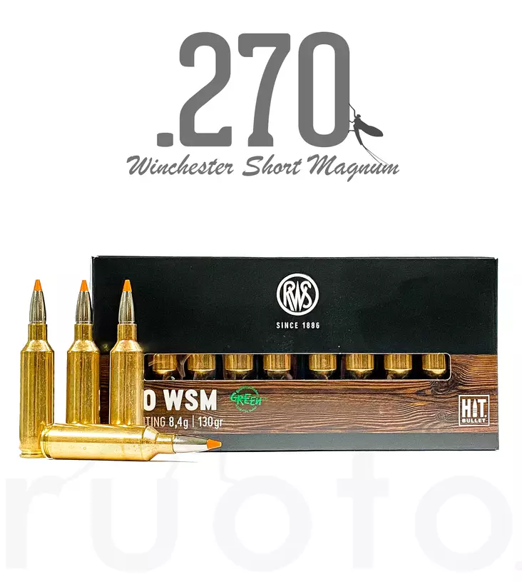 RWS Hit .270 Winchester Short Magnum 8,4g 20pcs - Muut kiväärikaliiperit - 4000294192067 - 1