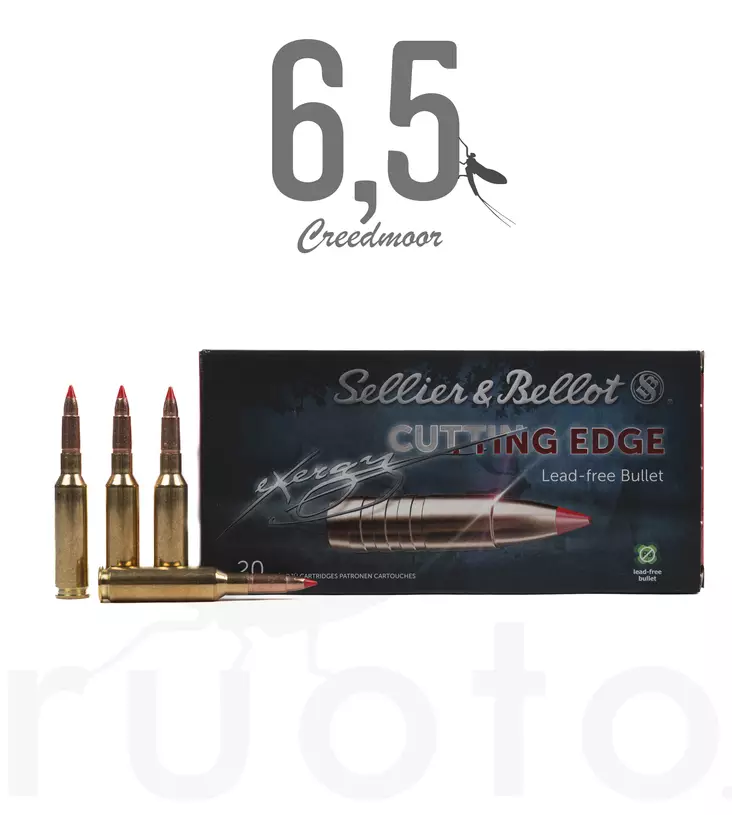 S&B eXergy Edge 6,5 Crmr 7,8g 20pcs - Patruunat 6,5 Creedmoor - 8590690343027 - 2