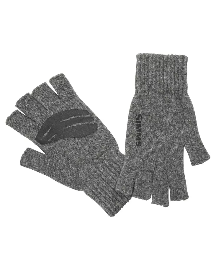Simms Wool Half Finger Glove Steel -kynsikkäät - Käsineet - 694264548417 - 1