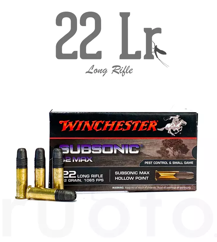 Winchester Subsonic HP .22 LR 2,72g 50pcs - Patruunat 22 LR - 020892103337 - 1