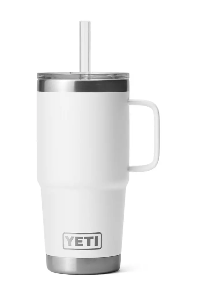 Yeti Rambler 25 Oz Straw Mug White - Termospullot ja -mukit - 888830276877 - 1