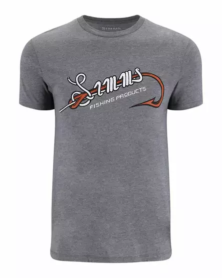 Simms Hook & Loop T-Shirt Athletic Heather - Miesten t-paidat - 694264660928 - 2