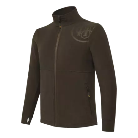 Beretta HP Logo Full Zip Brown Bark - Metsästäjän alus- ja väliasut - 8051832693108 - 1