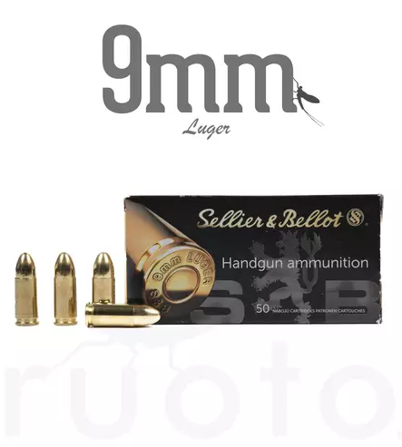 S&B 9mm Luger FMJ 8,0g - Patruunat 9x19 - 8590690315208 - 2