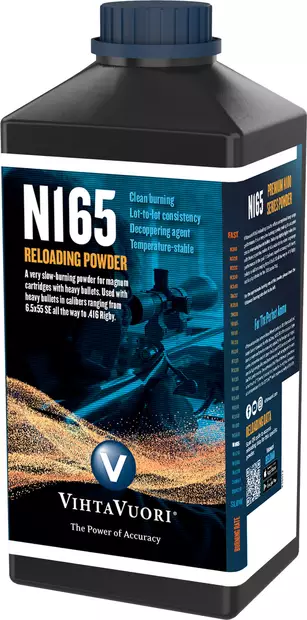 Vihtavuori Premium Gunpowder N165 1kg - 1 kg ruutipakkaukset - 6420615700098 - 1