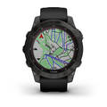 Garmin Fenix 7 Sapphire Solar Musta DLC-titaani ja musta hihna - GPS-paikannuslaitteet ja kellot - 0753759278168 - 4