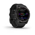 Garmin Fenix 7 Sapphire Solar Musta DLC-titaani ja musta hihna - GPS-paikannuslaitteet ja kellot - 0753759278168 - 3