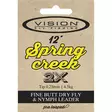Vision Spring Creek Leader 12' - Nylonkartioperukkeet - 6417512800778 - 3