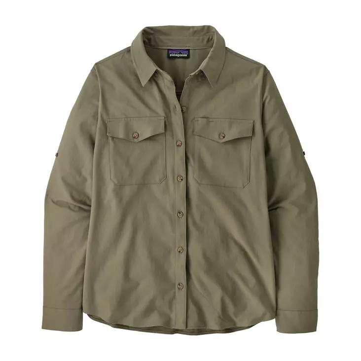 Patagonia W's Long-Sleeved Self-Guided Sun Shirt River Rock Green - Paidat - 196924814738 - 1