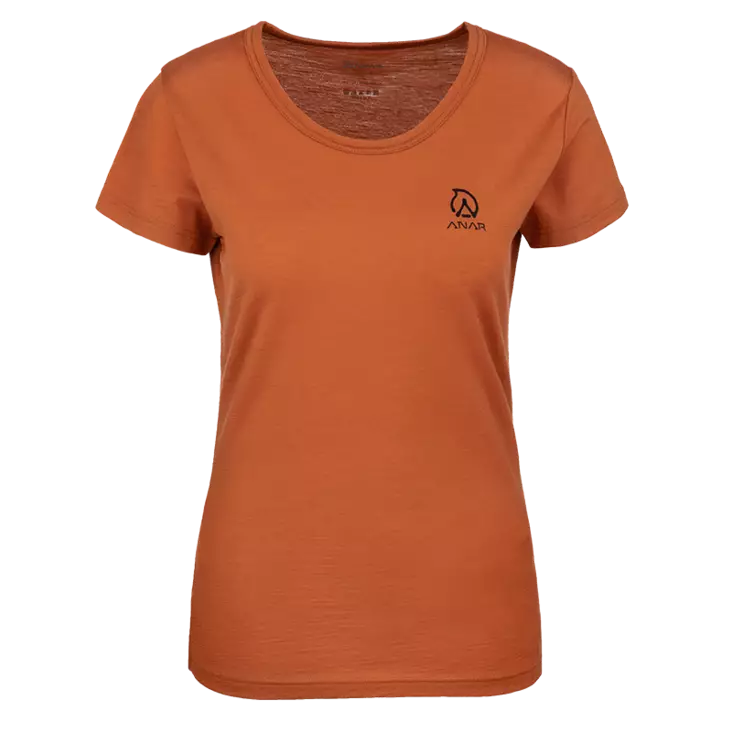 Anar Galda W's Merino T-Paita Oranssi - Metsästäjän alus- ja väliasut - 6438014294148 - 1