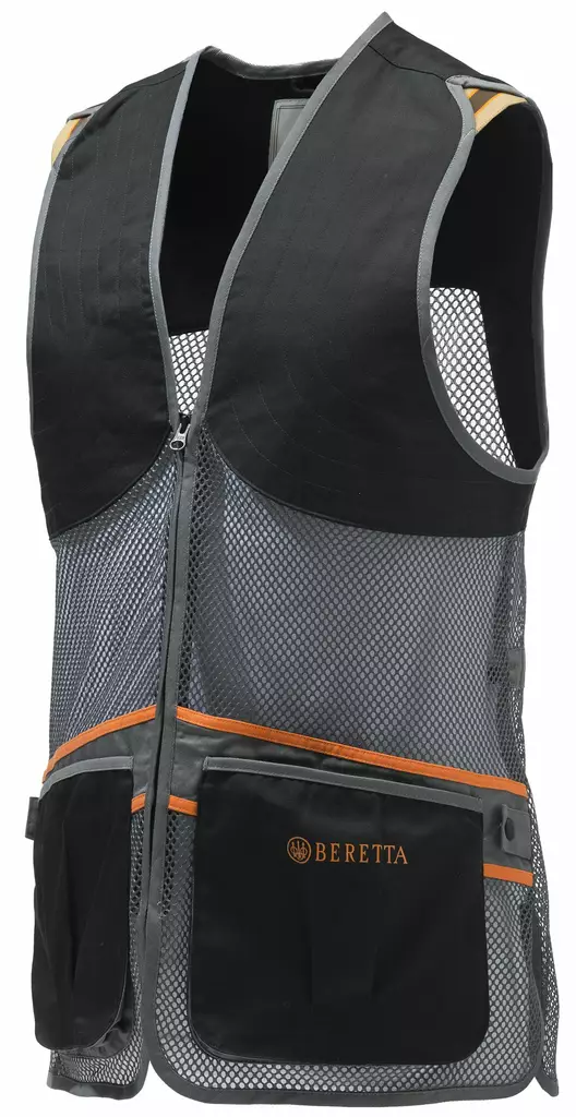 Beretta Full Mesh Shooting Vest Black Grey - Ampujanliivit - 8051832315758 - 1