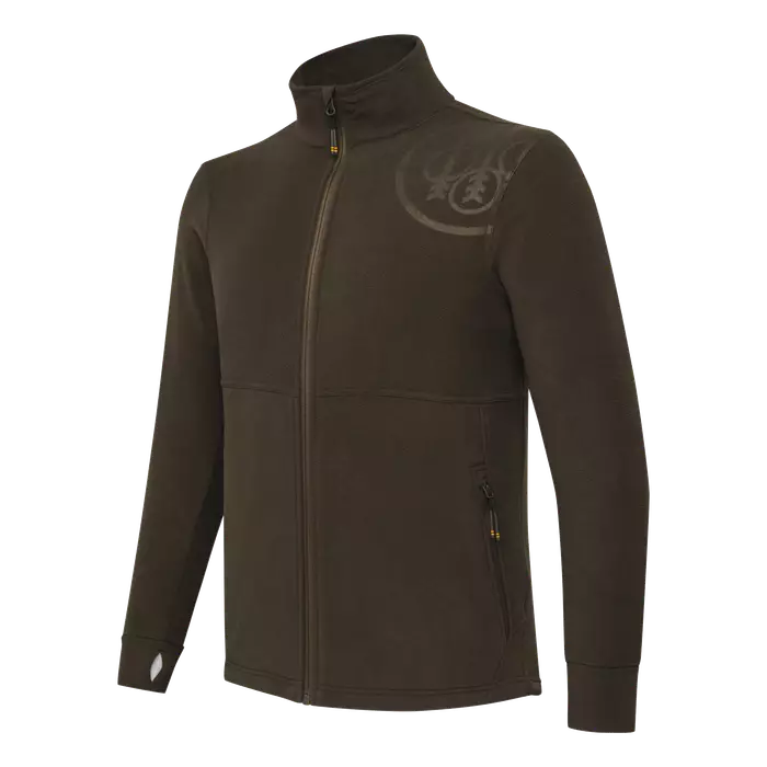 Beretta HP Logo Full Zip Brown Bark - Metsästäjän alus- ja väliasut - 8051832693108 - 1
