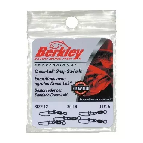 Berkley McMahon Cross-Lock Snap/Swivel 3 - Raskaat & kuulalaakerileikarit - 028632617878 - 1