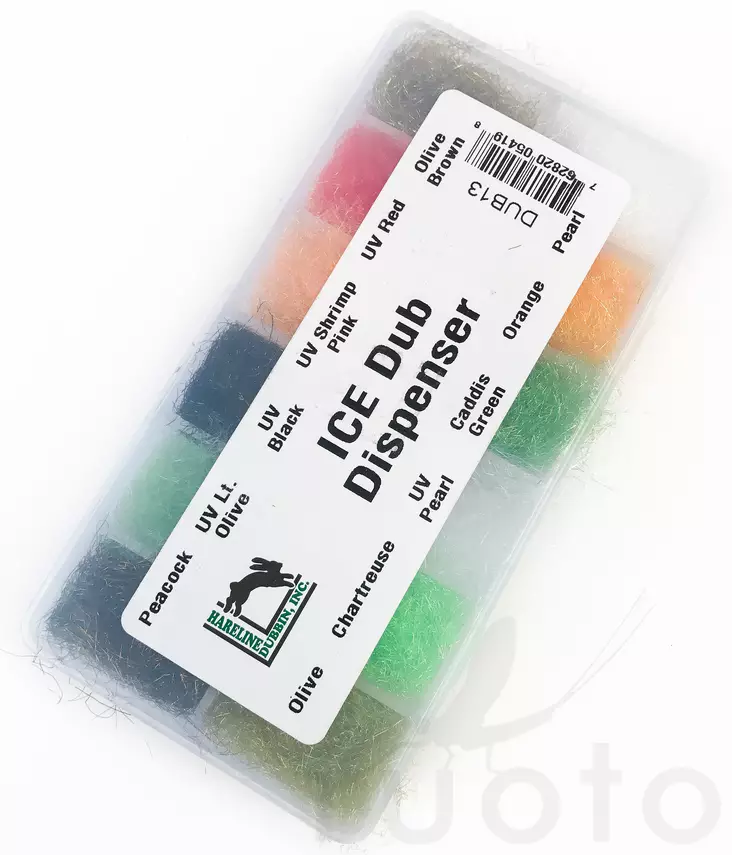 Hareline Ice Dub Dispenser -dubbinglajitelma - Dubbinglajitelmat - 762820054198 - 1