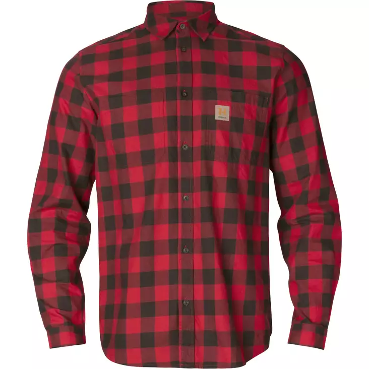 Härkila Scandinavian L/S Shirt Red Check - Metsästäjän paidat - 5714733640468 - 1