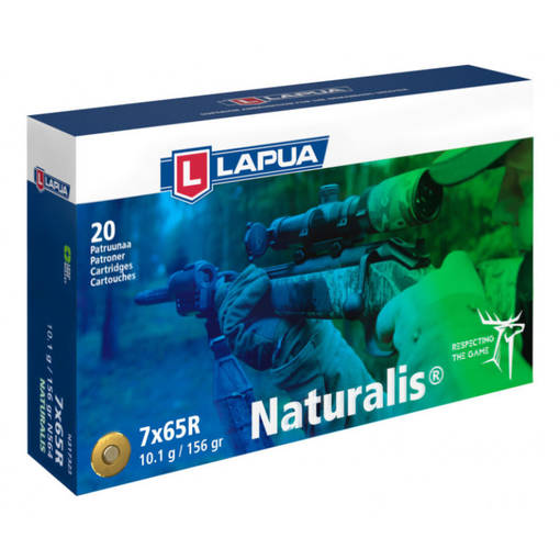 Lapua Naturalis 7x65R 10,1g 20pcs - Muut kiväärikaliiperit - 6418267103558 - 1