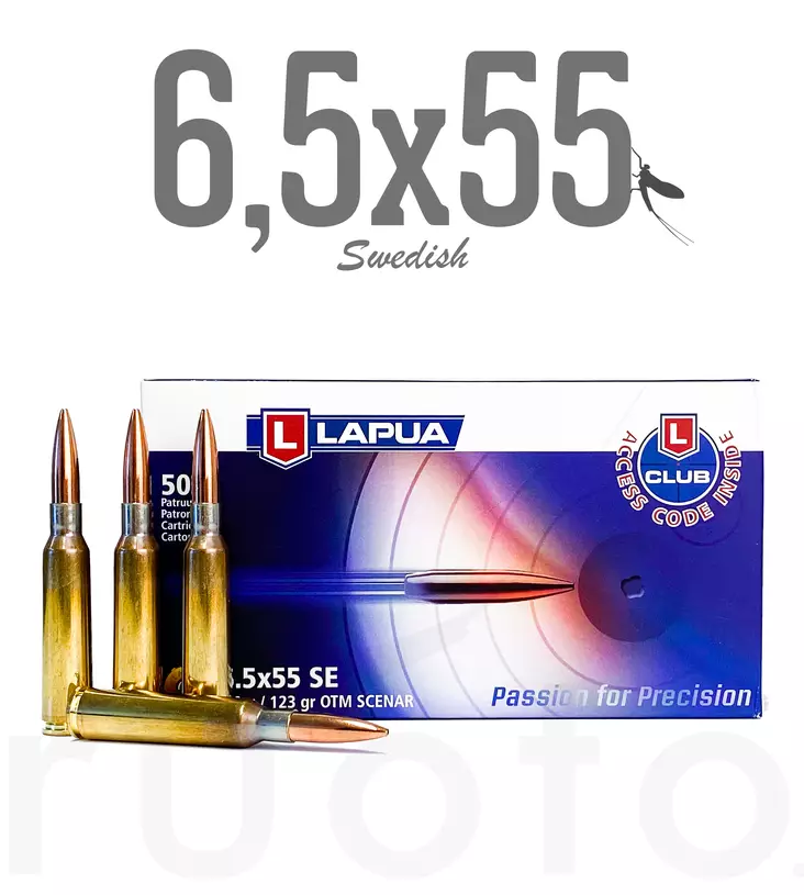 Lapua Scenar 6,5x55 SE 8,0g 50pcs - Patruunat 6,5 x 55 SE - 6418267102148 - 1