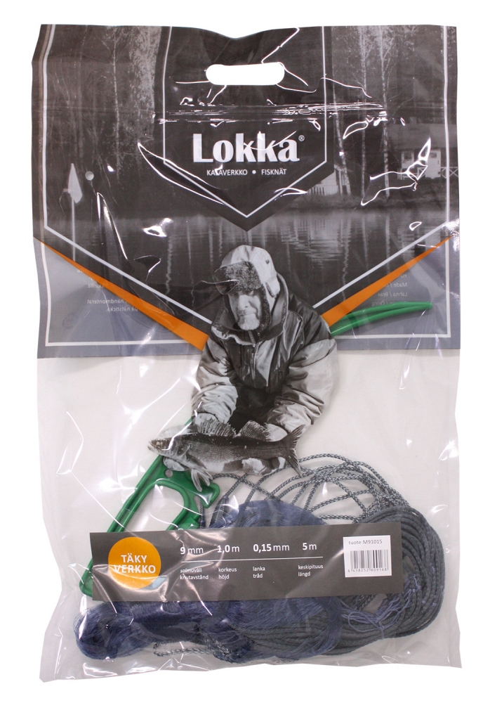 Lokka Täkyverkko 0,15 9mm 1m/5m - Verkot - 6418252809168 - 1