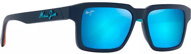 Maui Jim Kahiko - Matte Dark Blue Frame with Blue Hawaii Lens - Muovilinssit - 603429075668 - 1