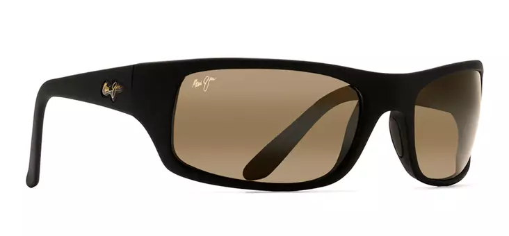 Maui Jim Peahi - Matte Rubber Black Frame with HCL Lens - Lasilinssit - 603429015848 - 1