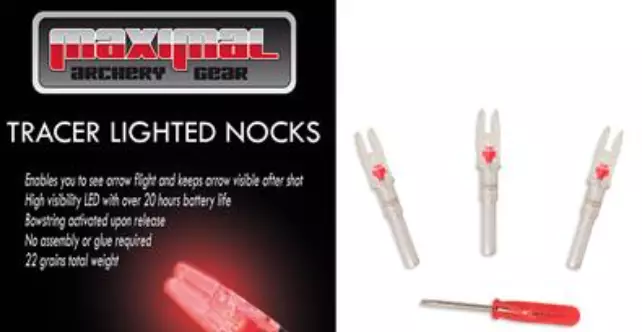 Maximal Lighted nocks, blue #S - Nuolten Komponentit - A024708 - 1